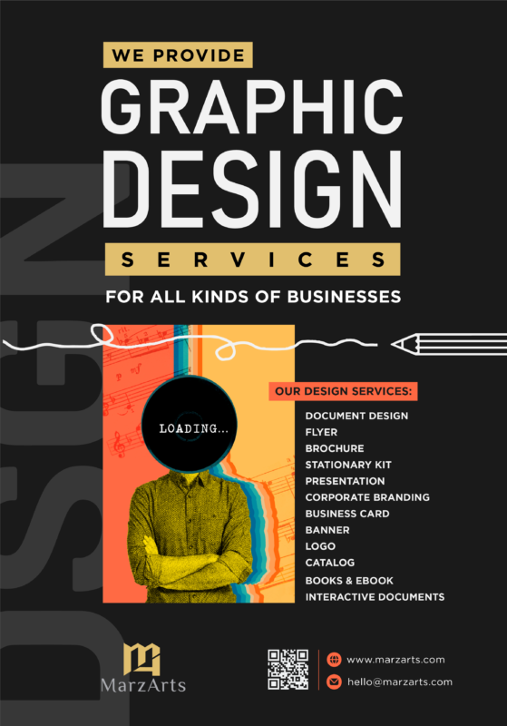 MarzArts graphic design services: Document Design, Presentation Design, Interactive Document Design and Book Design